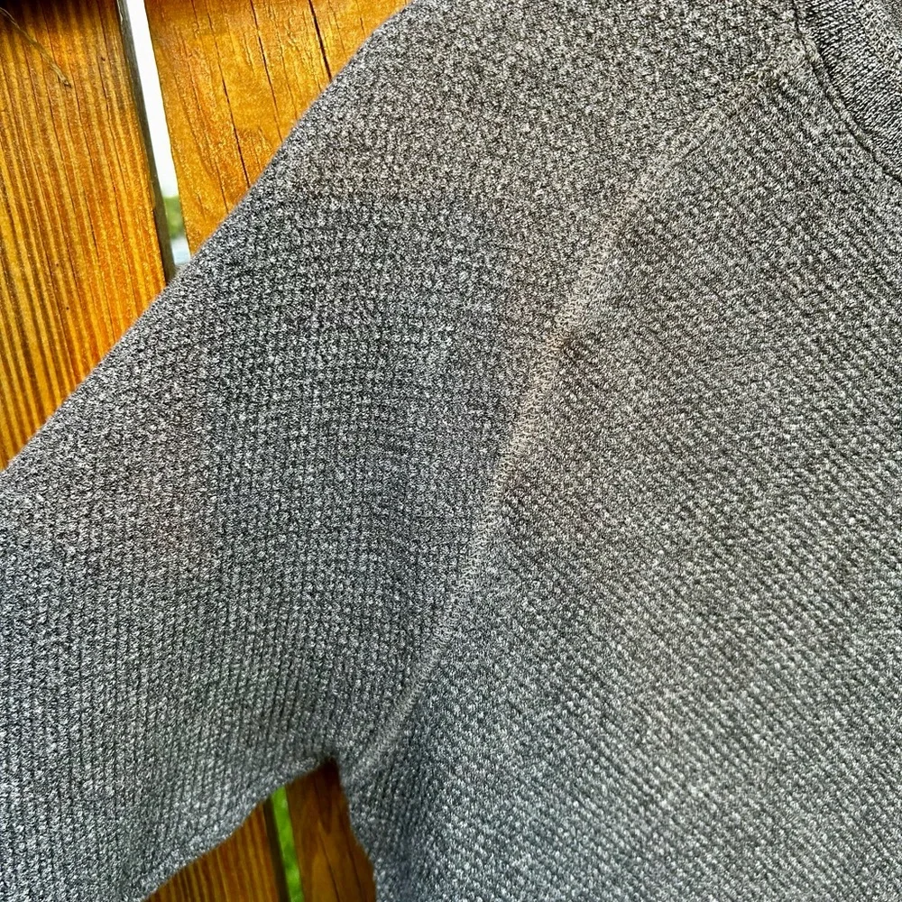 Banana Republic Sweater Henley Crewneck Waffle Knit Soft Knit 100% Cotton